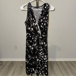 Hail3y:23 Women’s Seanna Faux Wrap V Neck Floral Knit Flowy Dress Size Large